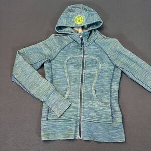 Lululemon Scuba Hoodie Wee Are From Space Printed Polar Cream Sweater Full Zip 4
